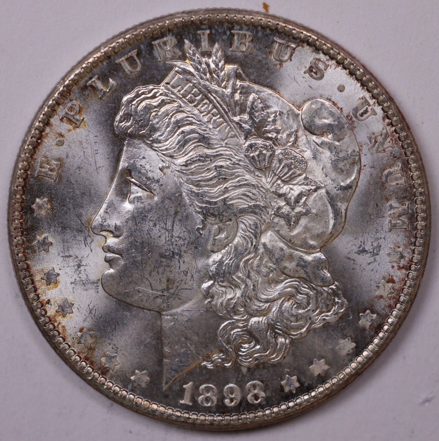 1898-O Morgan Silver Dollar, Nice Uncirculated Coin, Store #DR030.