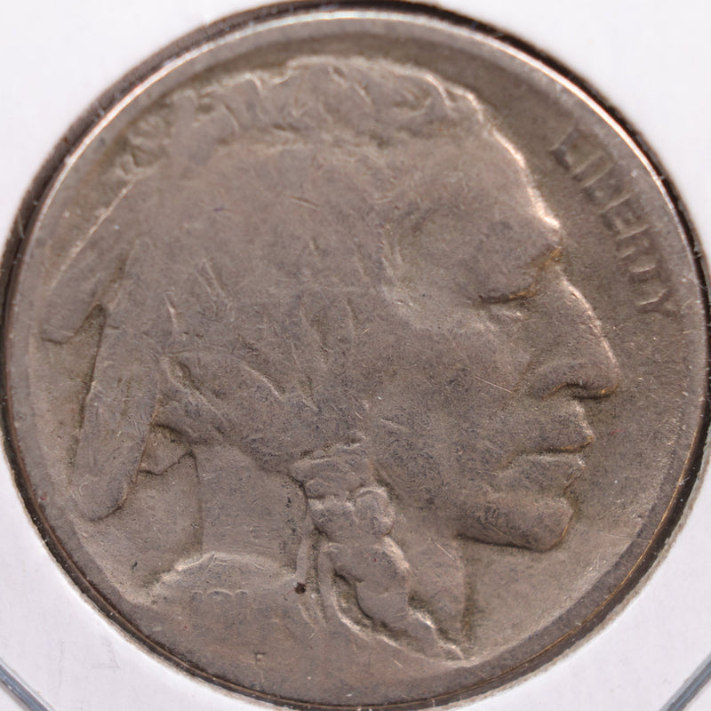 1914-D Buffalo Nickel, Very Good Circulated Coin, Store