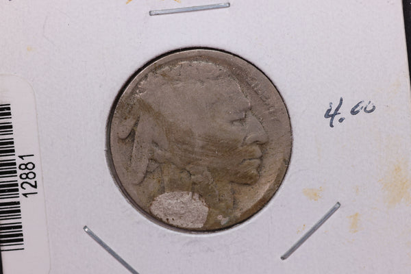 1916-S Buffalo Nickel,*Raised Date* Average Circulated Coin.  Store #12881