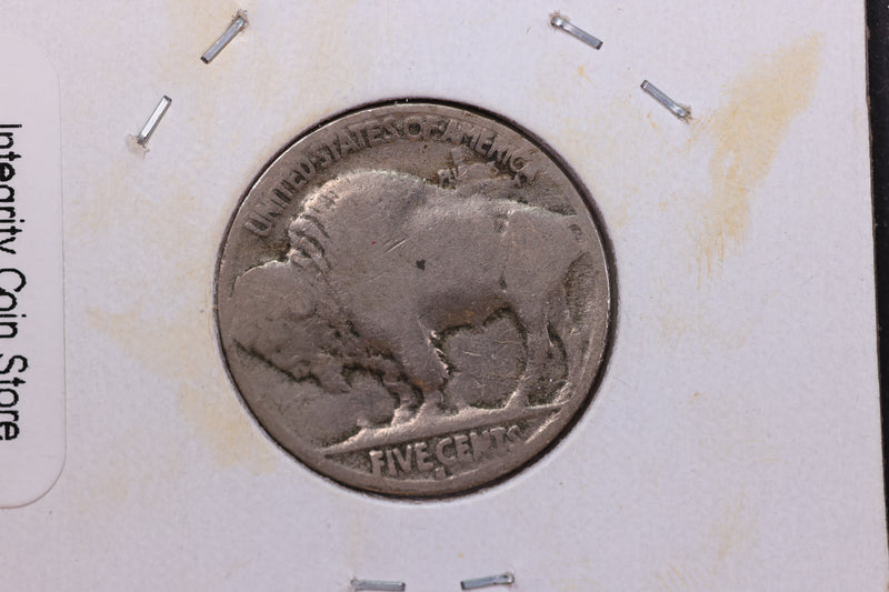 1916-S Buffalo Nickel,*Raised Date* Average Circulated Coin.  Store