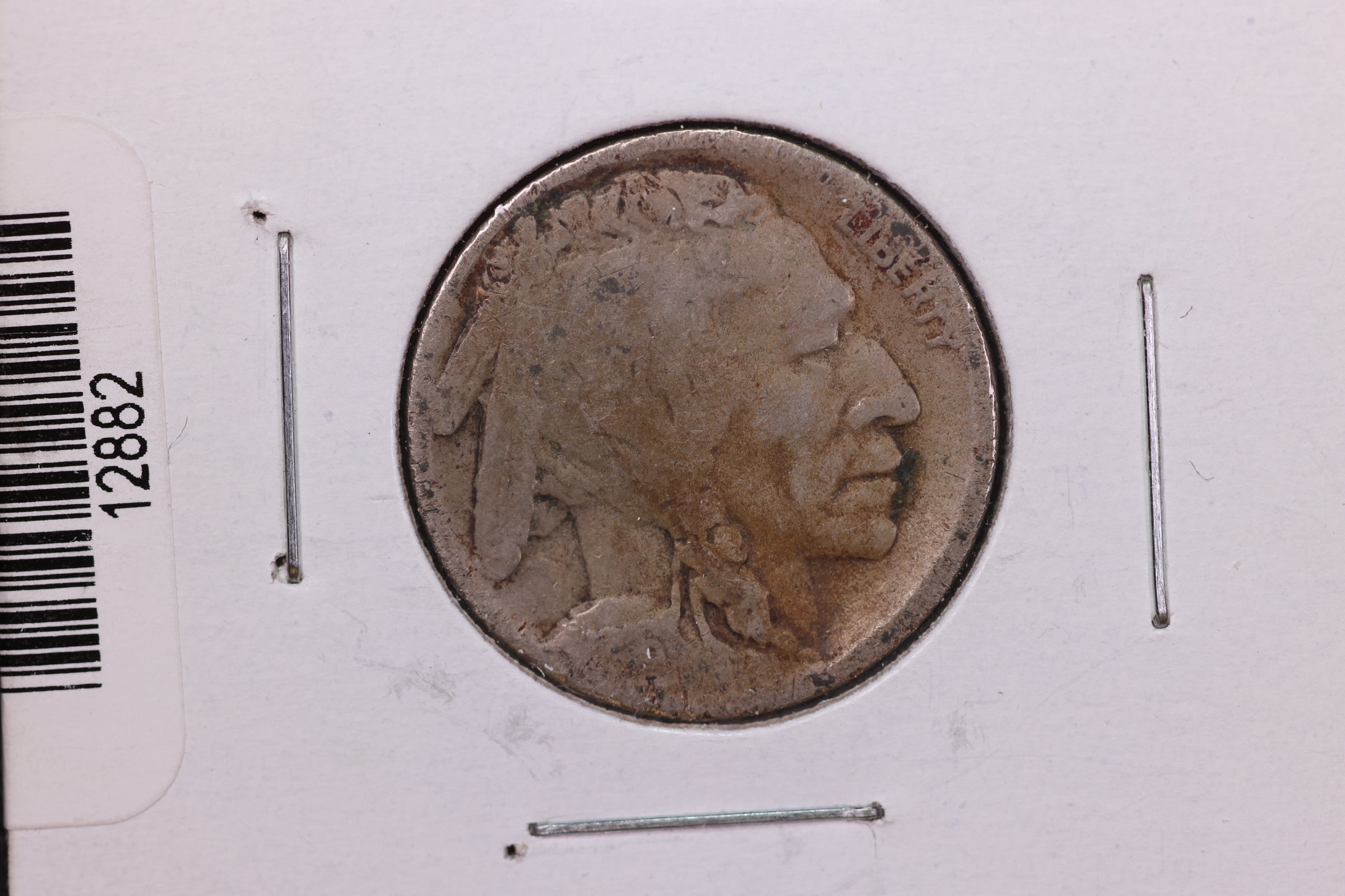 1916-S Buffalo Nickel,*Raised Date* Average Circulated Coin.  Store #12882