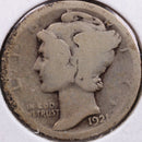 1921 Mercury Silver Dime, Very Good Circulated Coin, Store