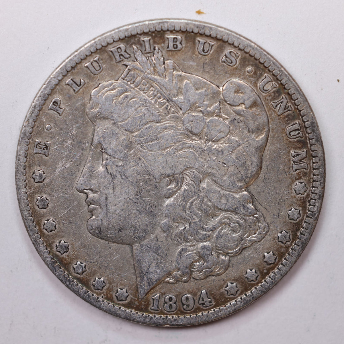 1894-O Morgan Silver Dollar, Fine Circulated Coin, Store #DR033.