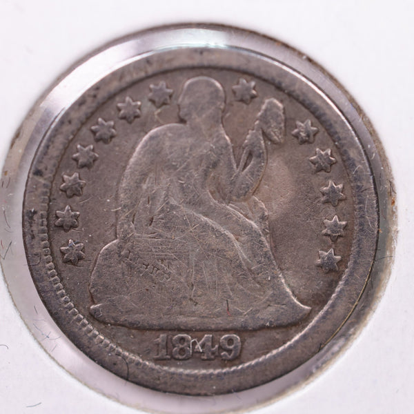 1849-O Seated Liberty Silver Dime., Very Fine., Store Sale #19025