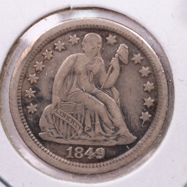 1849-O Seated Liberty Silver Dime., Extra Fine., Store Sale #19026
