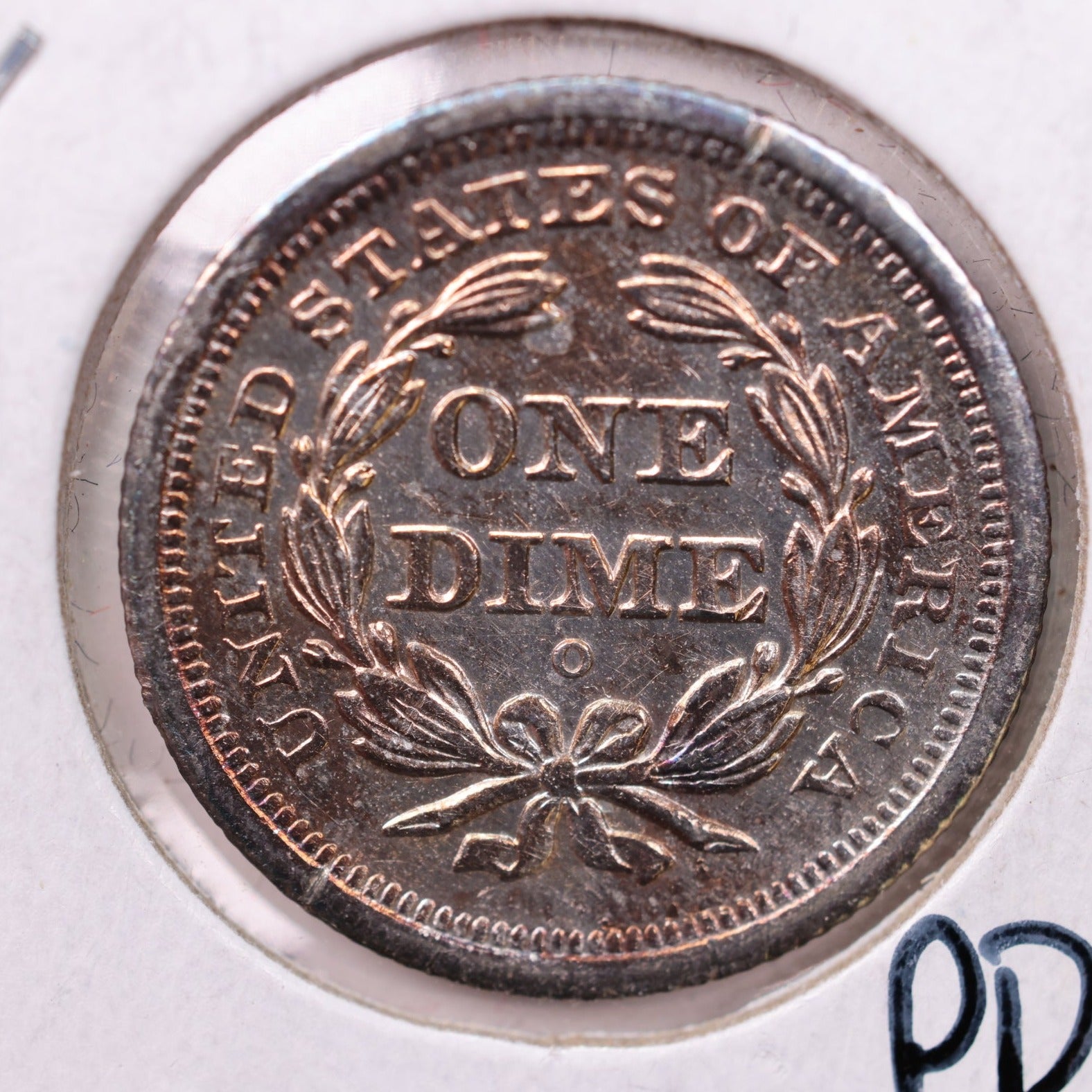 1849-O Seated Liberty Silver Dime., A.U ++., Store Sale #19028