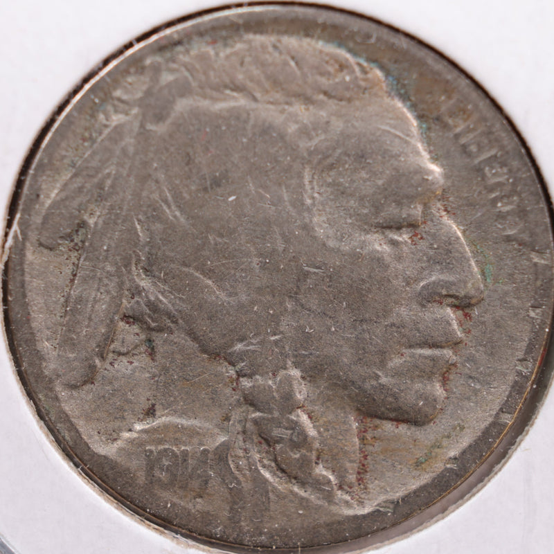 1914-D Buffalo Nickel, Very Good Circulated Coin, Store