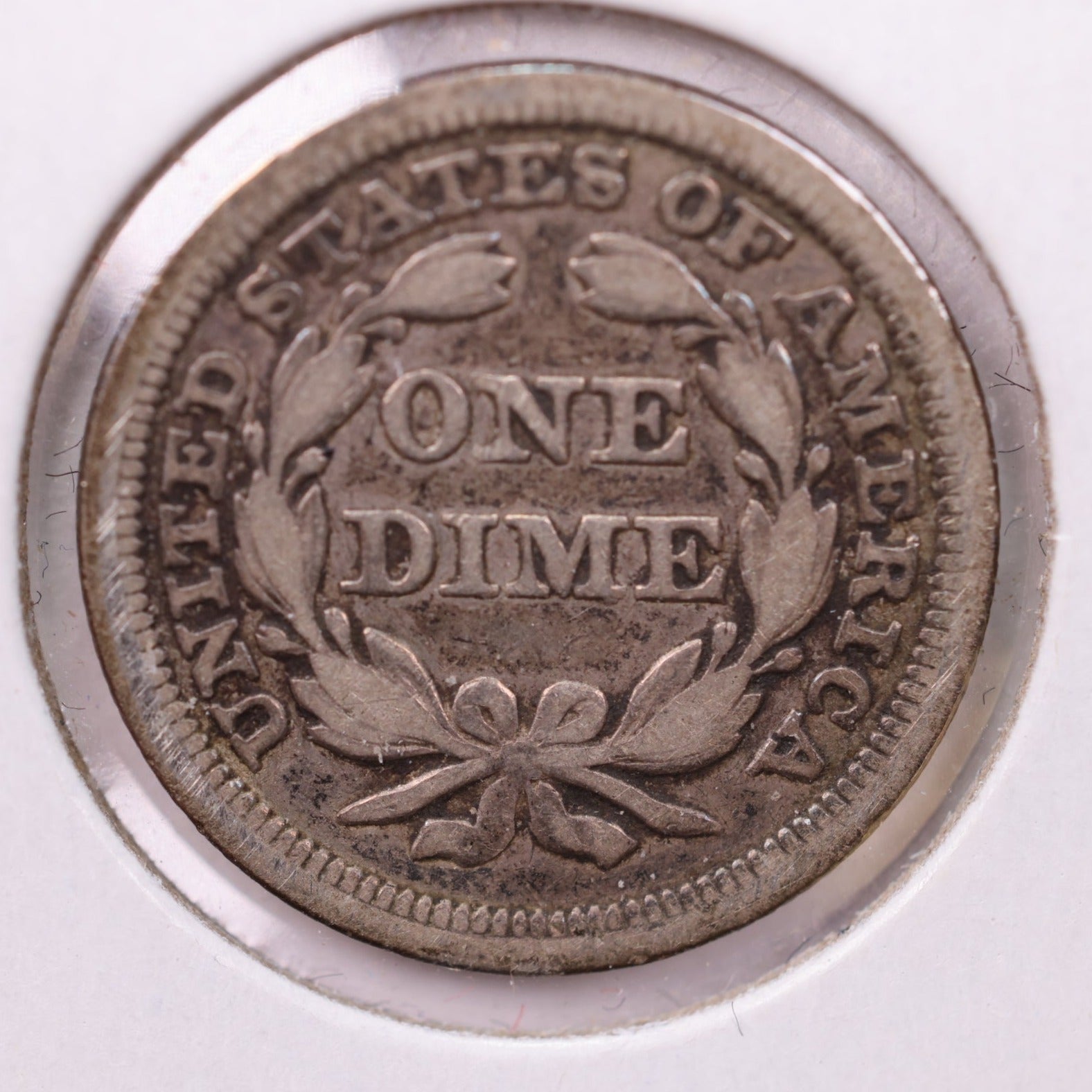 1850 Seated Liberty Silver Dime., V.F+., Store Sale #19030