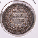 1850 Seated Liberty Silver Dime., A.U., Store Sale