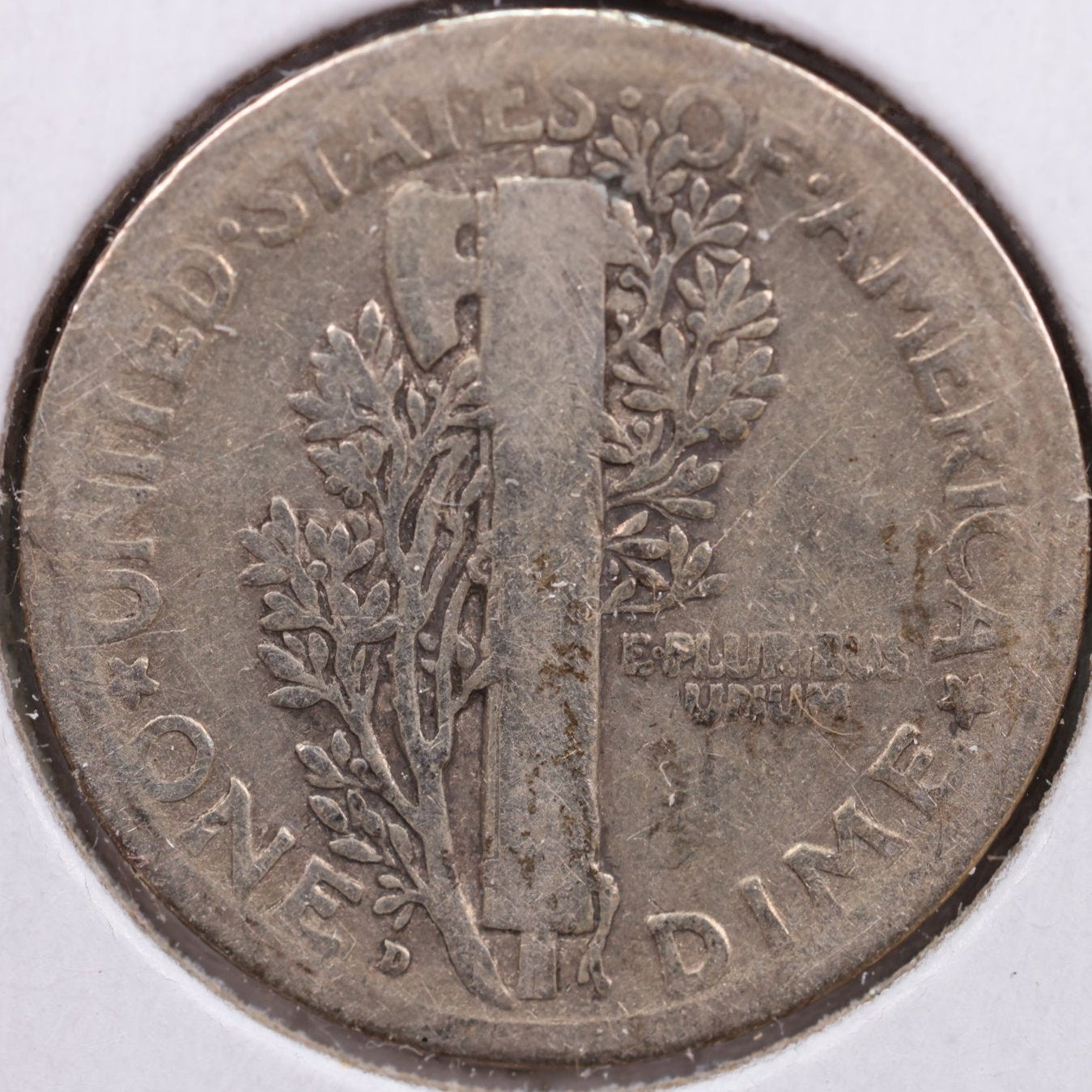 1921-D Mercury Silver Dime, Very Good Circulated Coin, Store #DE0027