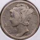 1923 Mercury Silver Dime, Fine Circulated Coin, Store