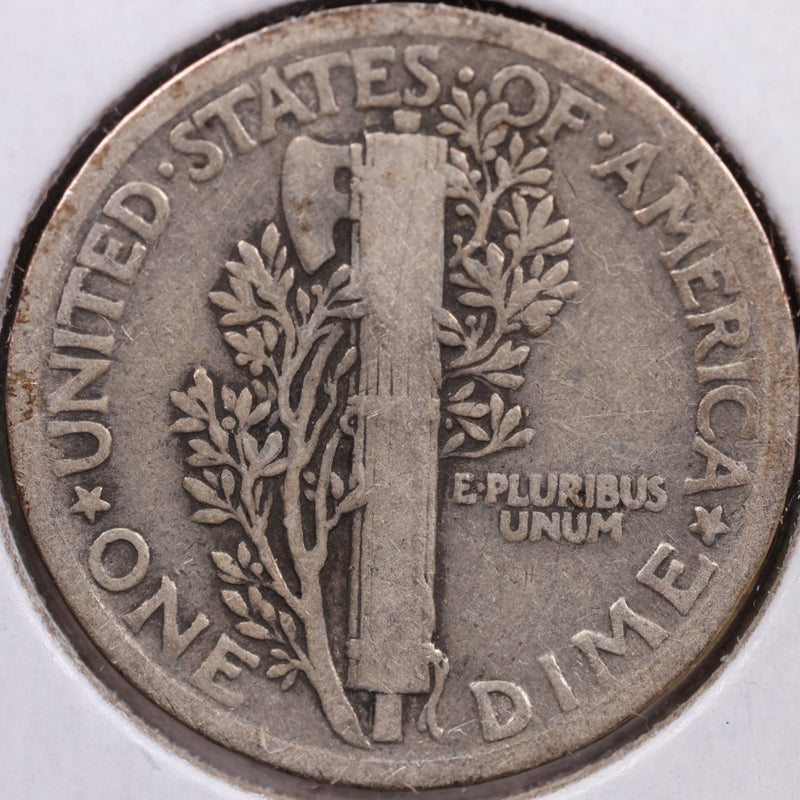 1923 Mercury Silver Dime, Fine Circulated Coin, Store
