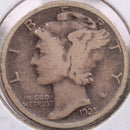1925 Mercury Silver Dime, Fine Circulated Coin, Store