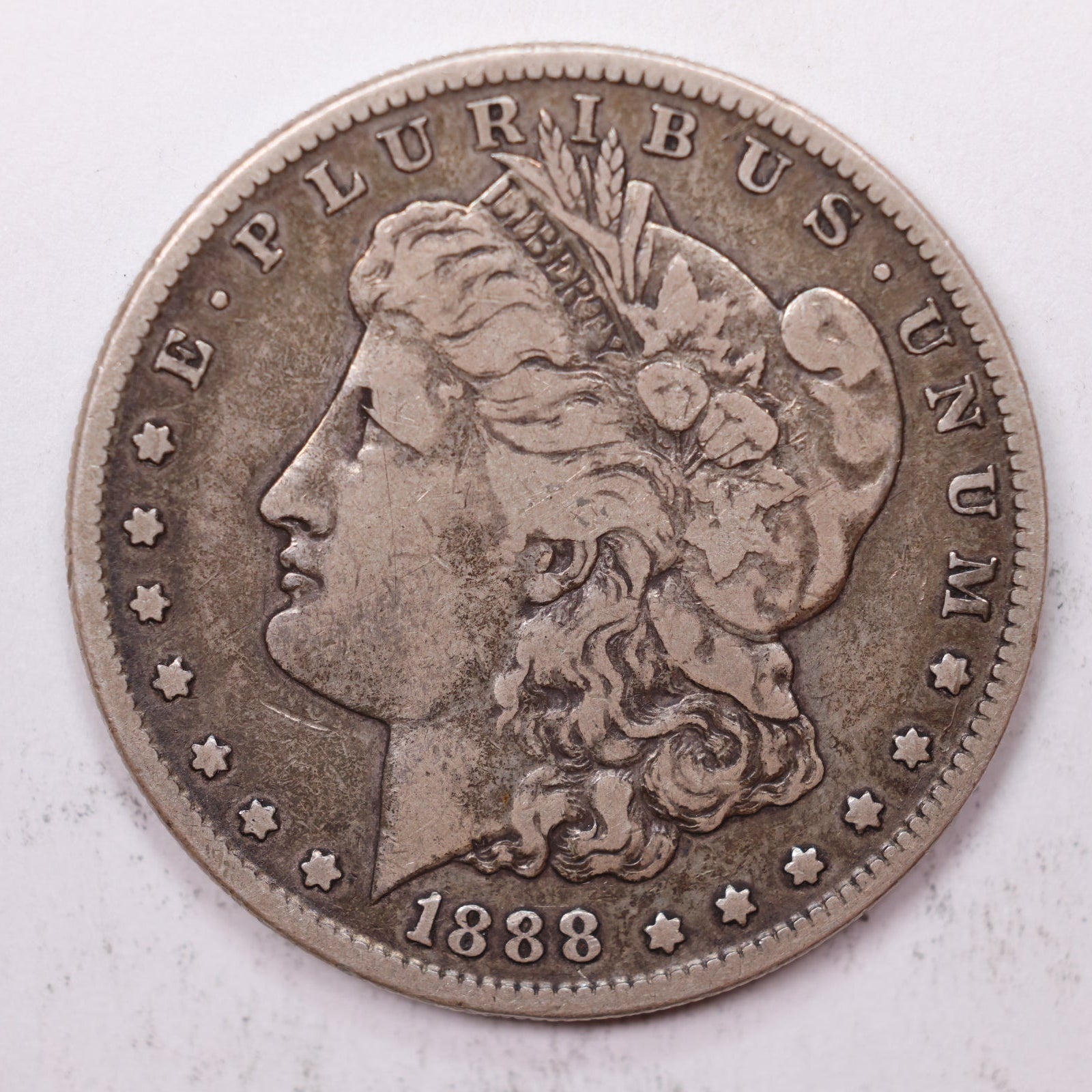 1888-S Morgan Silver Dollar, Very Fine Circulated Coin, Store #DR049.
