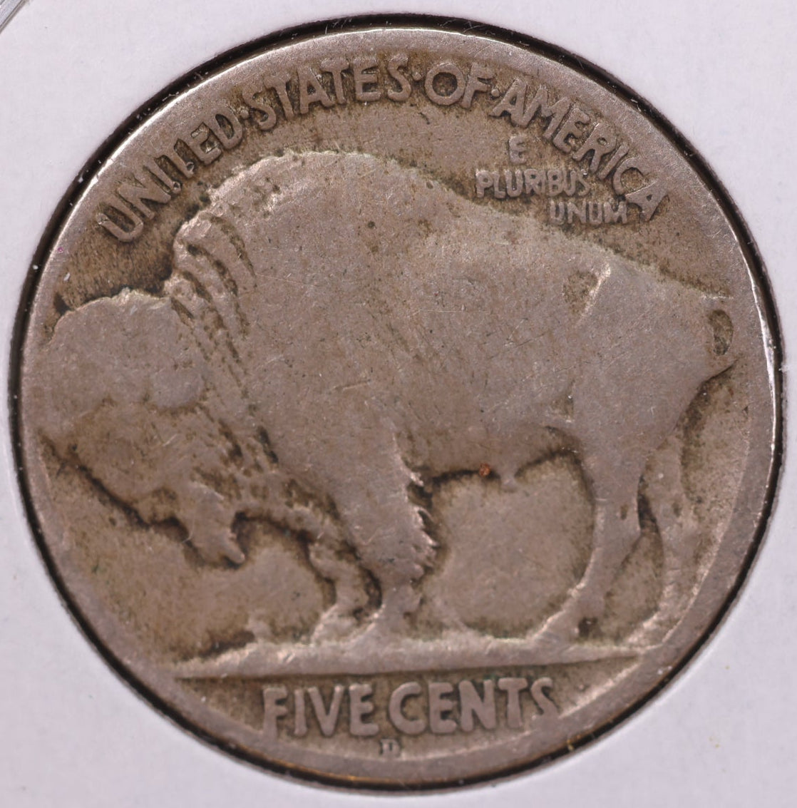 1918-D Buffalo Nickel, Average Circulated Coin. Store #NL783