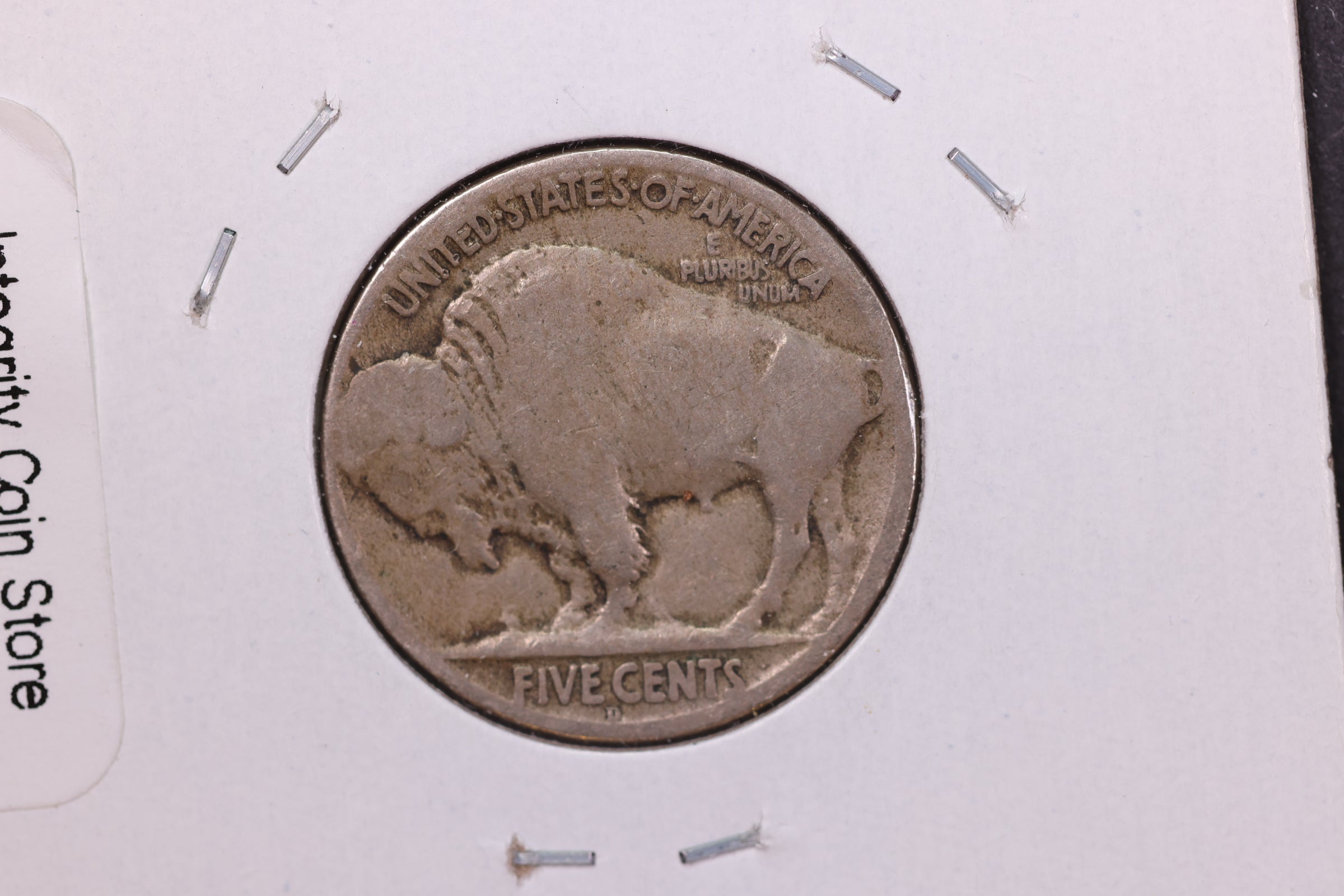 1918-D Buffalo Nickel, Average Circulated Coin. Store #12900