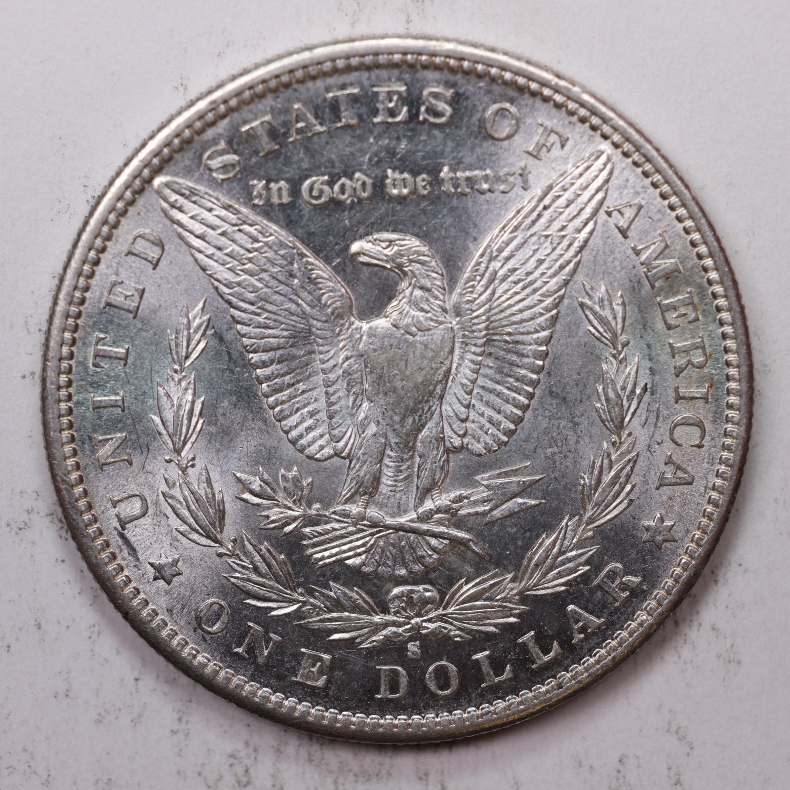 1889-S Morgan Silver Dollar, Gem Mint State, Uncirculated Coin, Store #DR050.