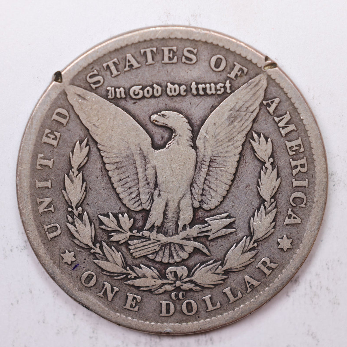 1890-CC Morgan Silver Dollar, Very Good Circulated Coin, Store #DR052.