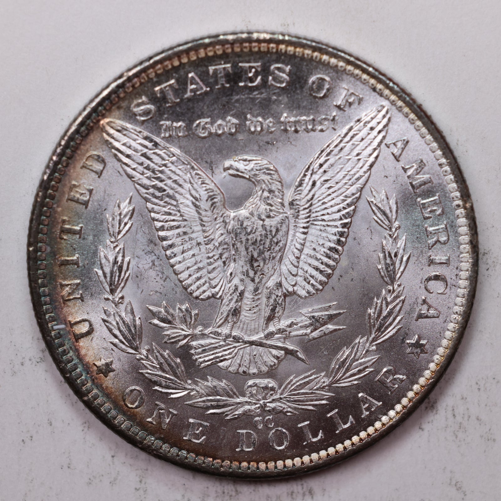 1891-CC Morgan Silver Dollar, Mint State +, Uncirculated Coin, Store #DR055.