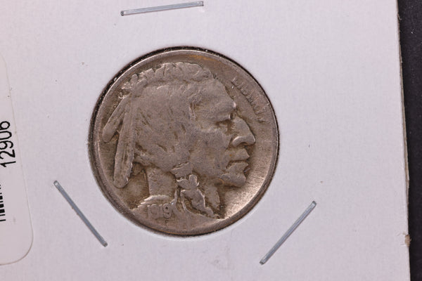 1919 Buffalo Nickel. Average Circulated Coin.  Store #12906