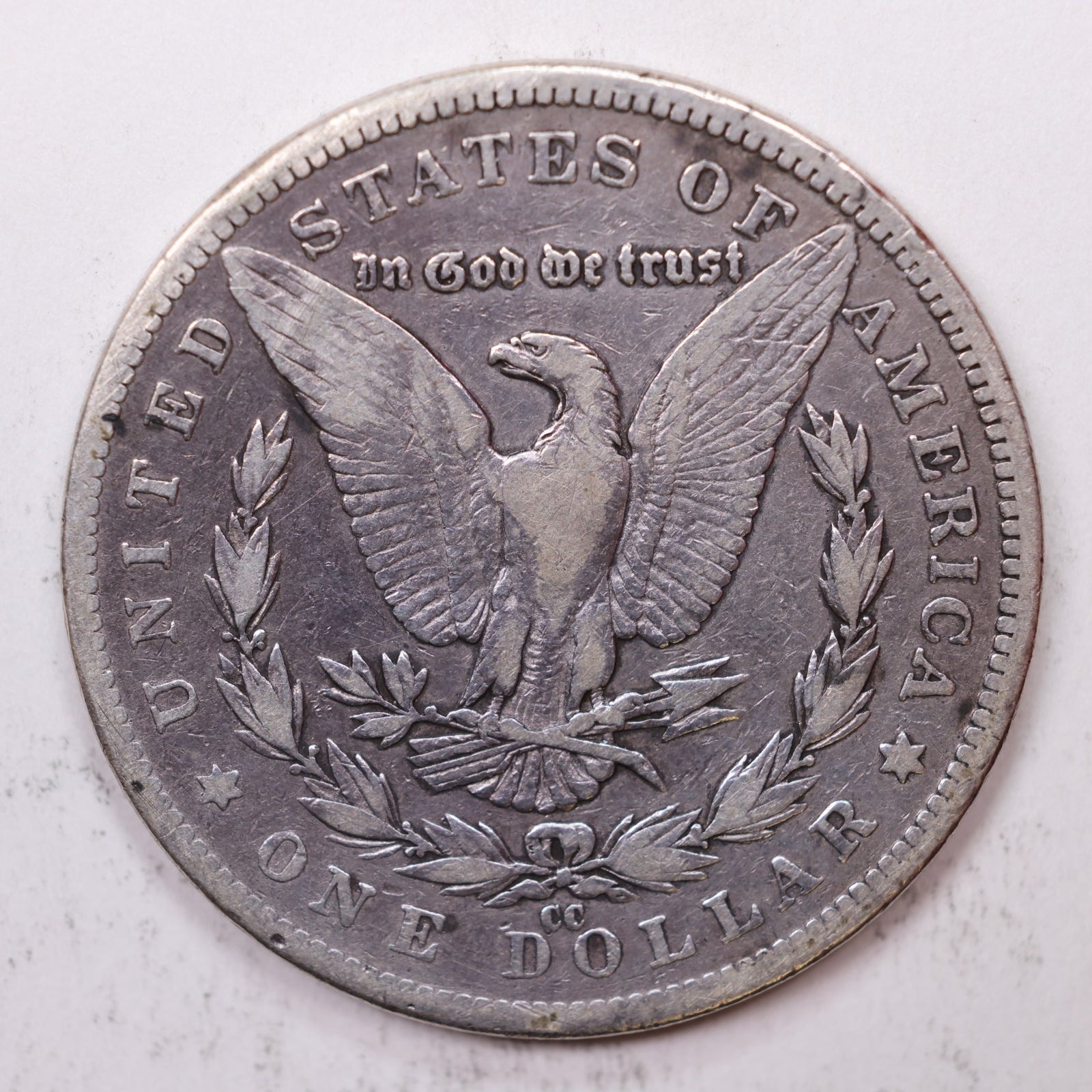 1892-CC Morgan Silver Dollar, Fine Circulated Coin, Hard Date, Store #DR056.