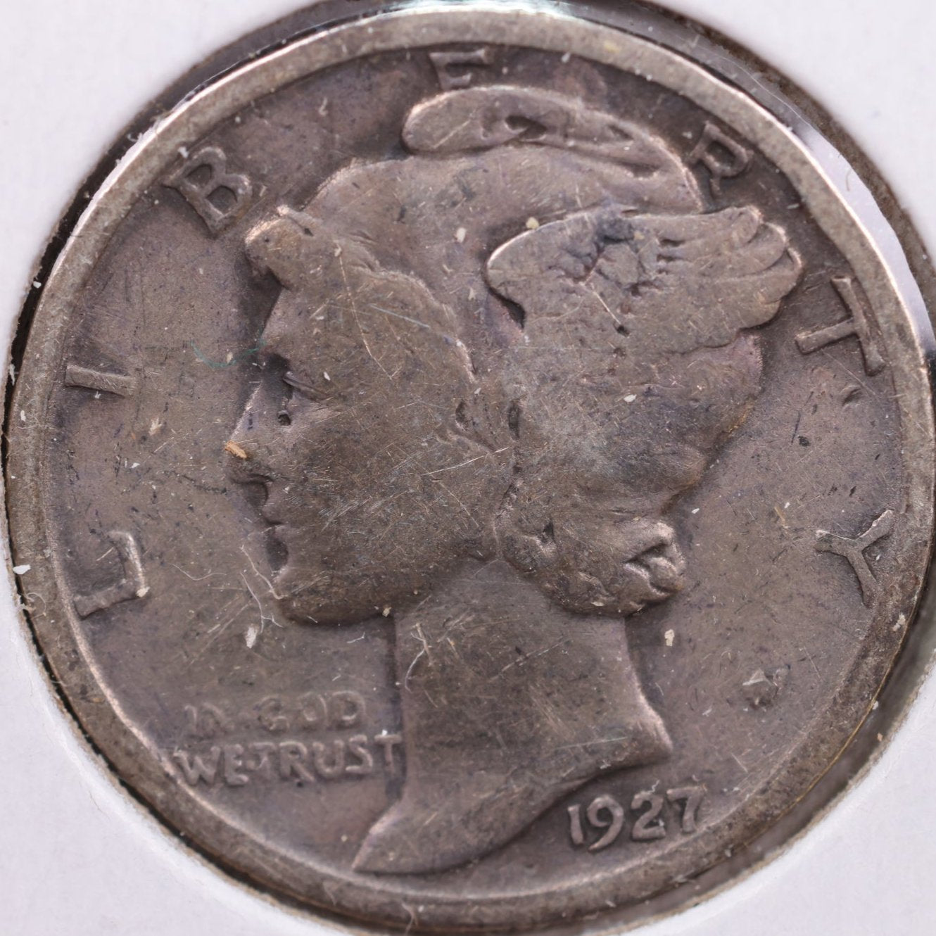 1927 Mercury Dime, Fine Circulated Coin, Store #DE0043