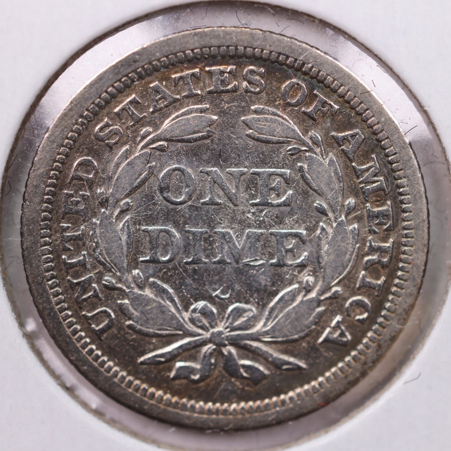 1854-O Seated Liberty Silver Dime., A.U., Details., Store Sale #19049