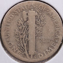 1927-S Mercury Silver Dime, Fine Circulated Coin, Store