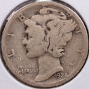 1928-S Mercury Silver Dime, Fine Circulated Coin, Store