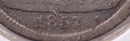 1857 Seated Liberty Silver Dime., Very Fine., Store Sale