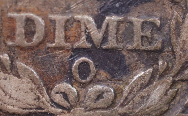 1857-O Seated Liberty Silver Dime., V.F., Store Sale #19060