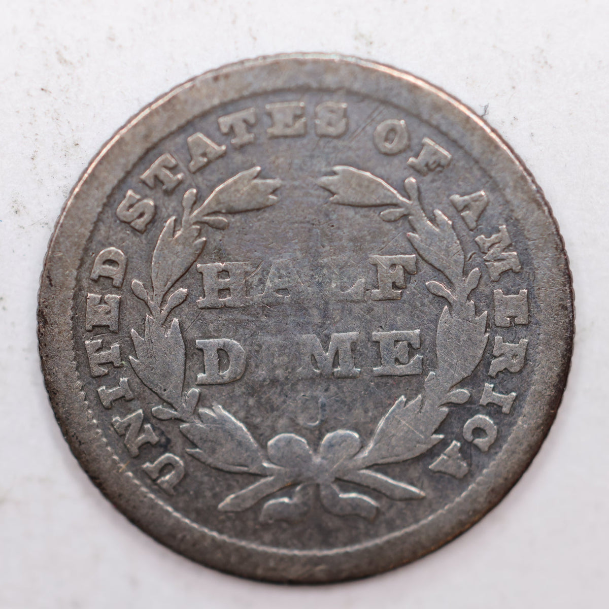 1840-O Seated Liberty Half Dime, No Drape, Large 'O', Store #HE009.
