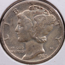 1935-S Mercury Silver Dime, About Uncirculated Coin, Store