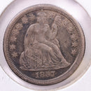 1857-O Seated Liberty Silver Dime., AU +., Store Sale