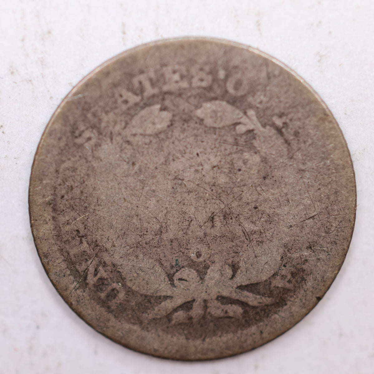 1841-O Seated Liberty Silver Half Dime, Fair to About Good, Store #HE013.