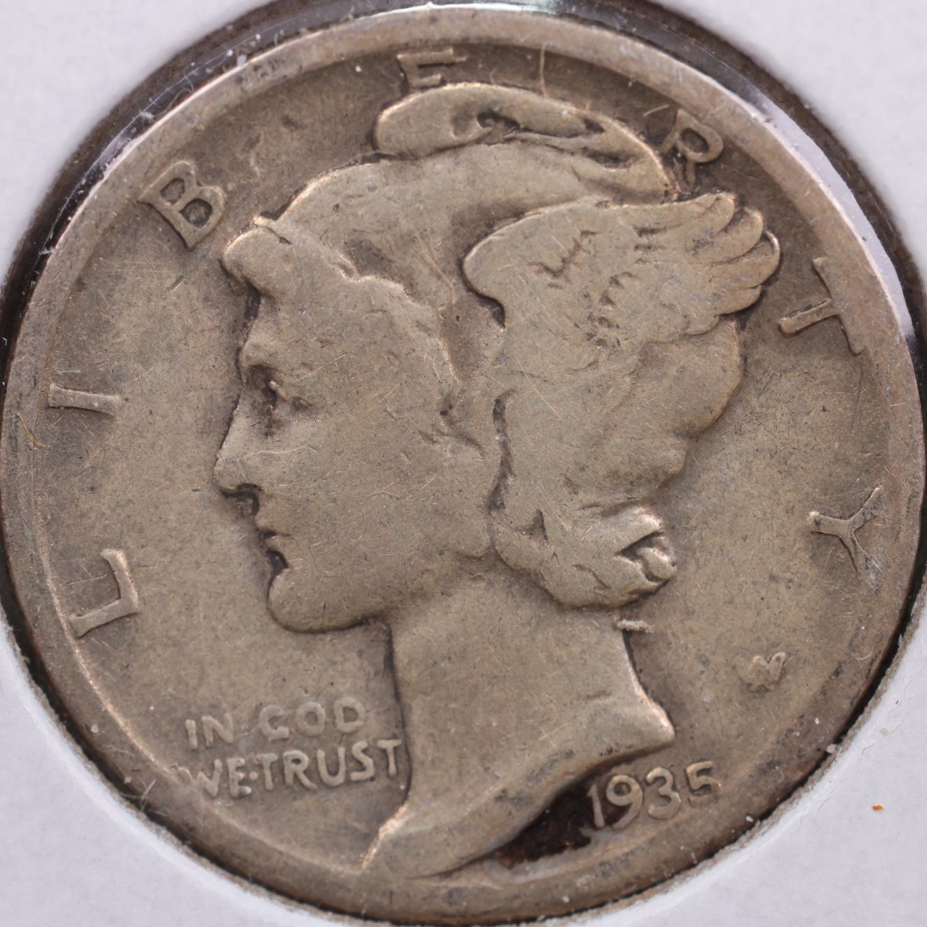 1935-S Mercury Dime, Very Fine Circulated Coin, Store #DE0061
