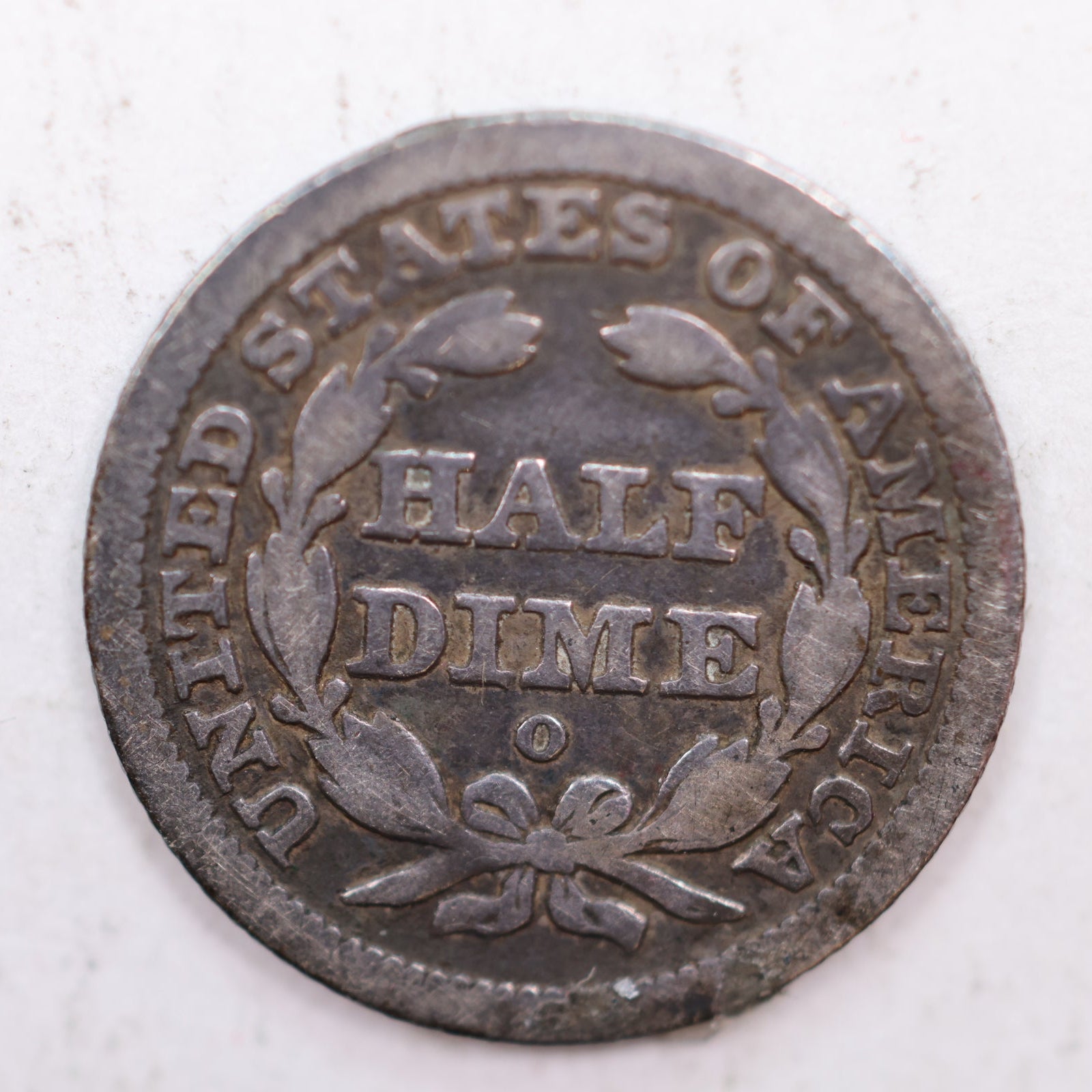 1842-O Seated Liberty Silver Half Dime, Very Good Circulated Coin, Store #HE016.