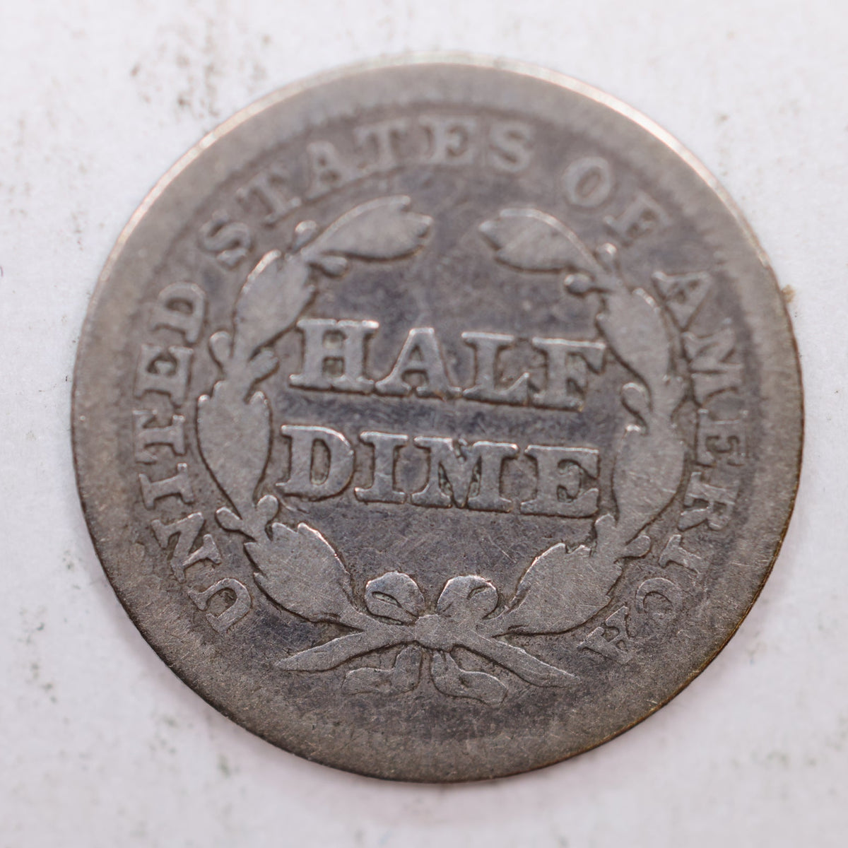 1843 Seated Liberty Silver Half Dime, Fine Circulated Coin, Store #HE017.