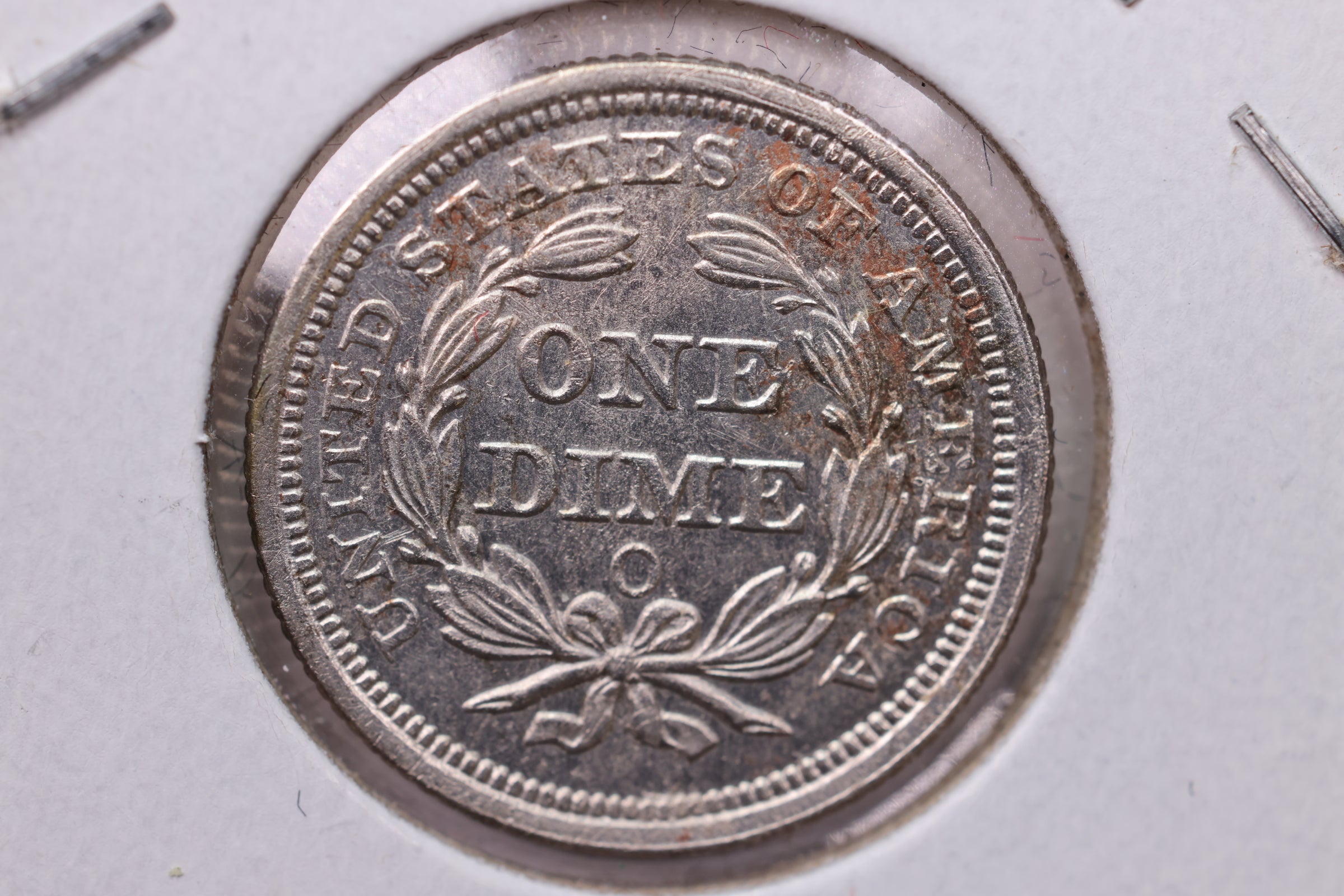 1858-O Seated Liberty Silver Dime., Mint State., Store Sale #19069