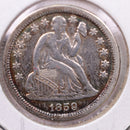 1859-O Seated Liberty Silver Dime., A.U., Store Sale