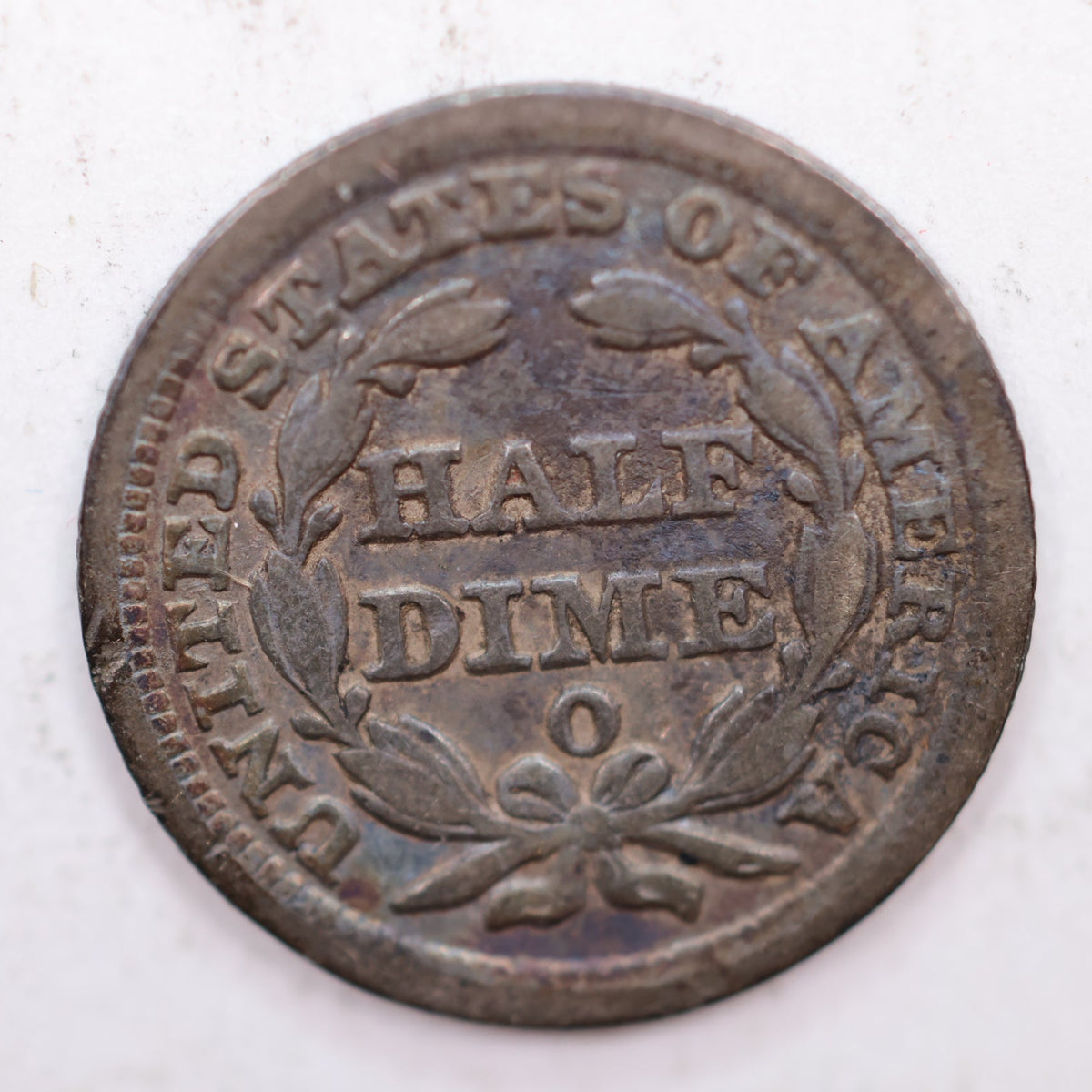 1848-O Seated Liberty Silver Half Dime, 'Large O', Very Fine +, Store #HE021.