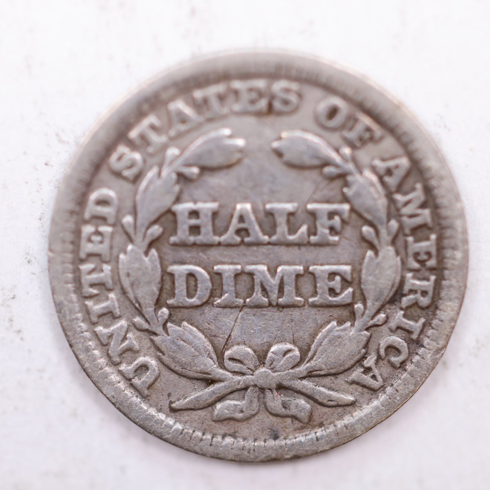 1849/6 Seated Liberty Silver Half Dime, Fine Circulated Coin, Store #HE025.