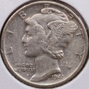 1941 Mercury Silver Dime, About Uncirculated Coin, Store