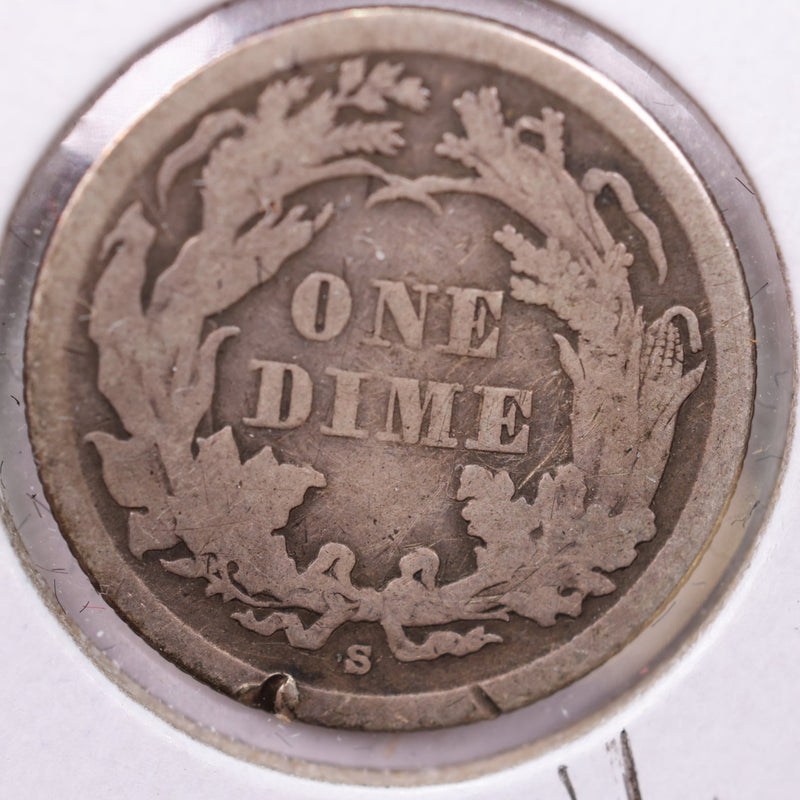 1861-S Seated Liberty Silver Dime., X.F., Store Sale