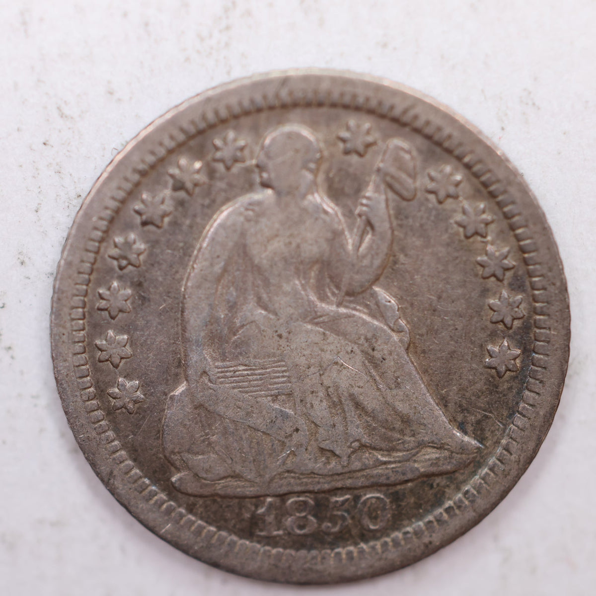 1850-O Seated Liberty Silver Half Dime, Very Fine Circulated Coin, Store #HE027.