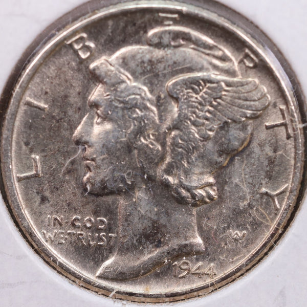 1941 Mercury Silver Dime, Mint State Uncirculated Coin, Store #DE0073