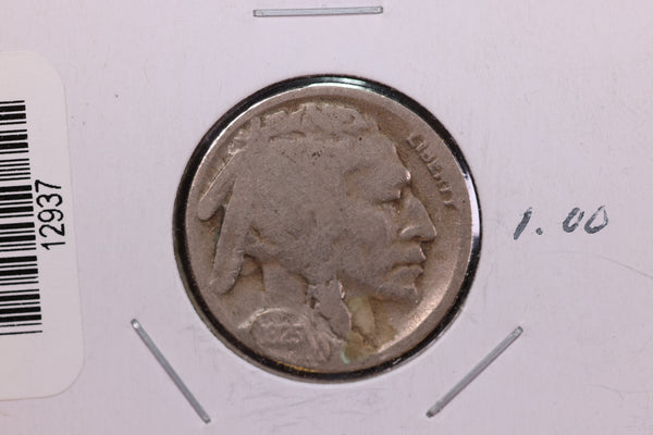 1925-S Buffalo Nickel, *Raised Date*, Affordable Circulated Coin. Store #12937