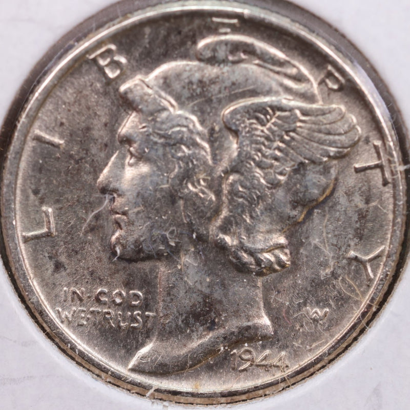 1941 Mercury Silver Dime, Mint State Uncirculated Coin, Store