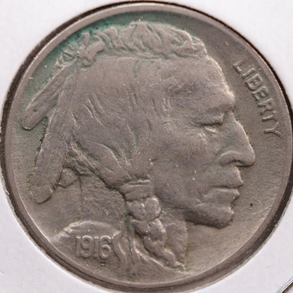 1916 Buffalo Nickel, Extra Fine Circulated Coin, Store #NL314