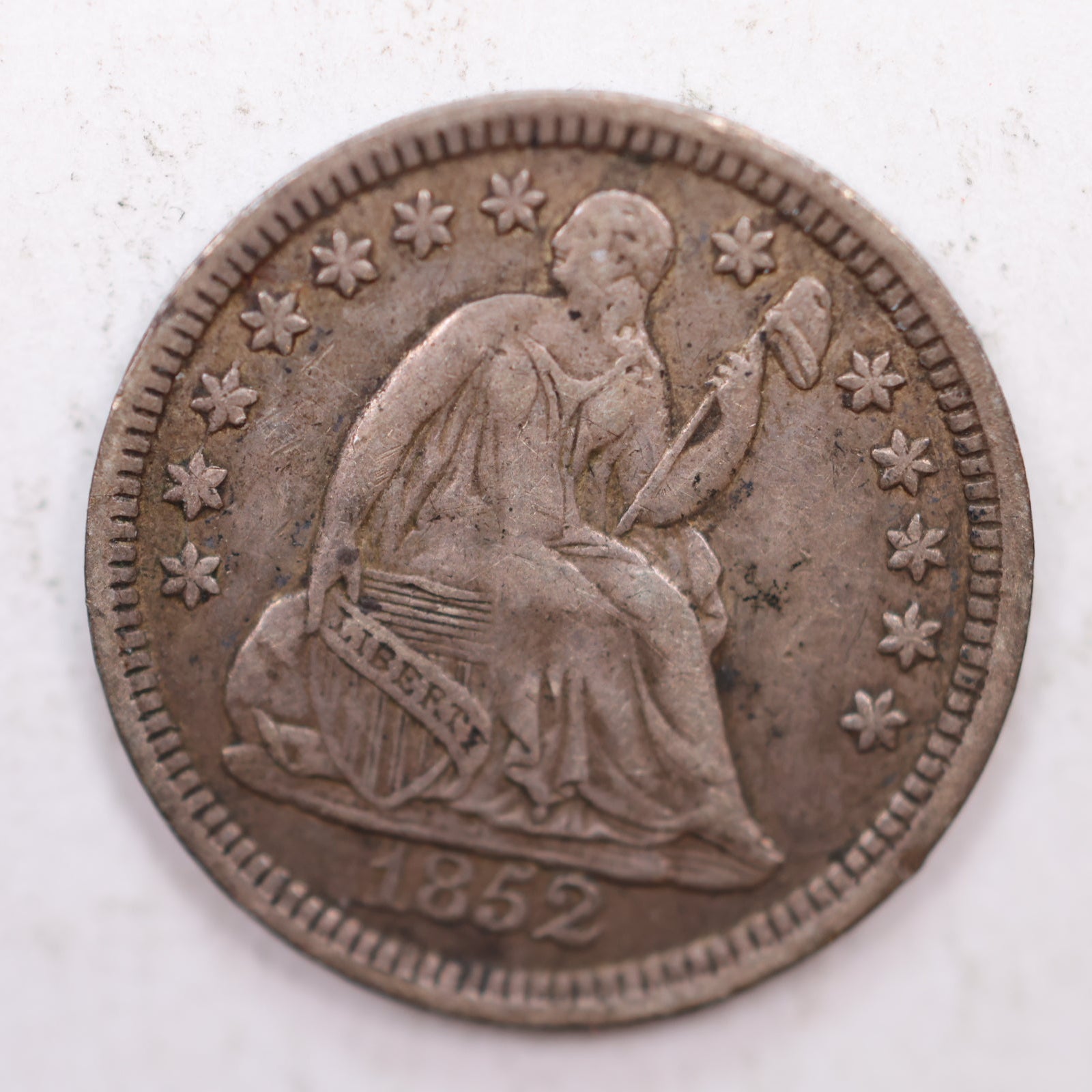 1852 Seated Liberty Silver Half Dime, Extra Fine Circulated Coin, Store #HE028.